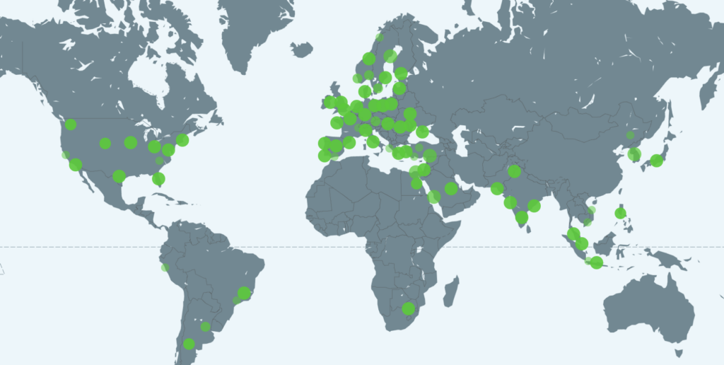 Interactive map shows ZOO's global network in realtime ZOO Digital